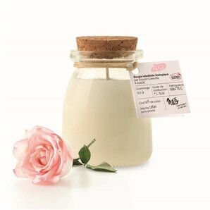 Bougie végétale bio - Rose