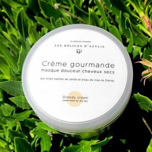 Crème gourmande, Masque douceur cheveux secs