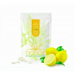 Pastilles CBD BIO citron et vitamine C - 20 mg